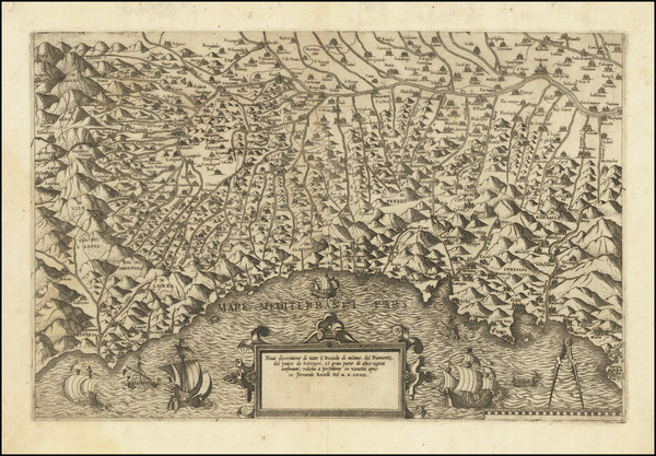 76-Switzerland, Northern Italy and Grand Sud-Ouest Map By Ferrando Bertelli