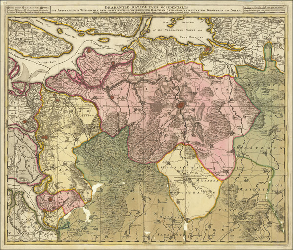 44-Netherlands Map By Nicolaes Visscher II