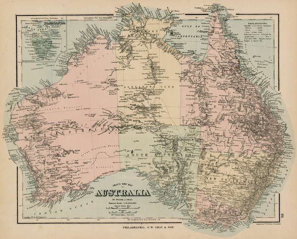 9-Australia Map By O.W. Gray