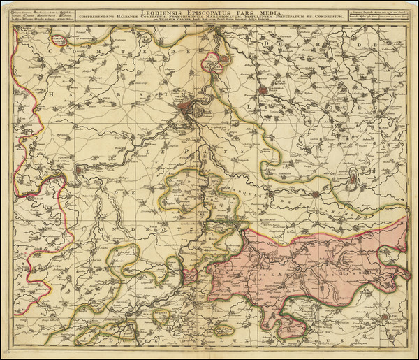 74-Belgium Map By Nicolaes Visscher II