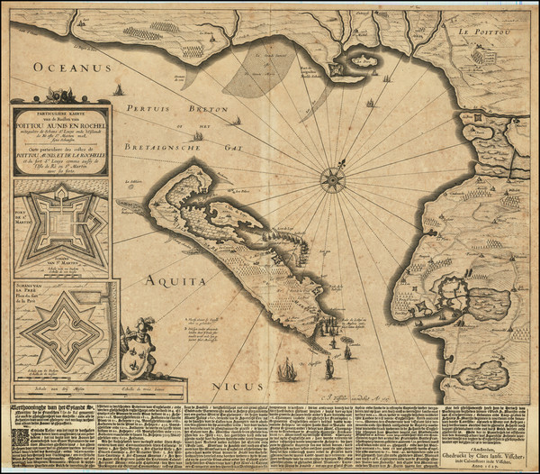 20-Grand Sud-Ouest and Centre et Pays de la Loire Map By Claes Janszoon Visscher