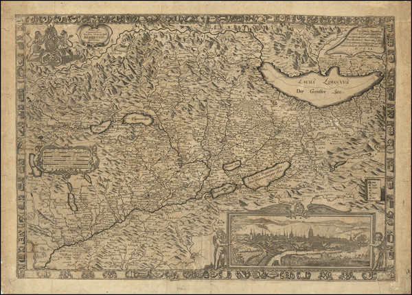 90-Switzerland Map By Joseph Plepp