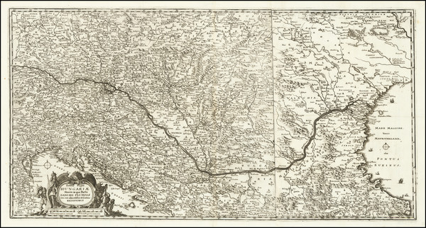 87-Austria, Hungary, Romania, Balkans and Bulgaria Map By Wolfgang Philipp Kilian