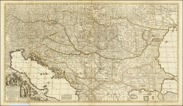 50-Central & Eastern Europe, Hungary and Balkans Map By Covens & Mortier