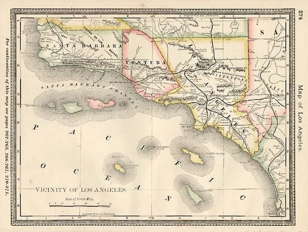 66-California Map By Rand McNally & Company