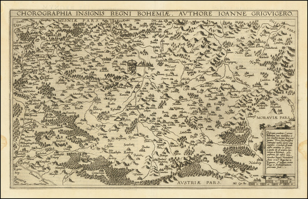 100-Czech Republic & Slovakia Map By Gerard de Jode