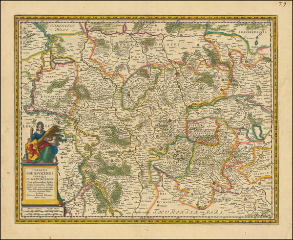 70-Norddeutschland Map By Claes Janszoon Visscher