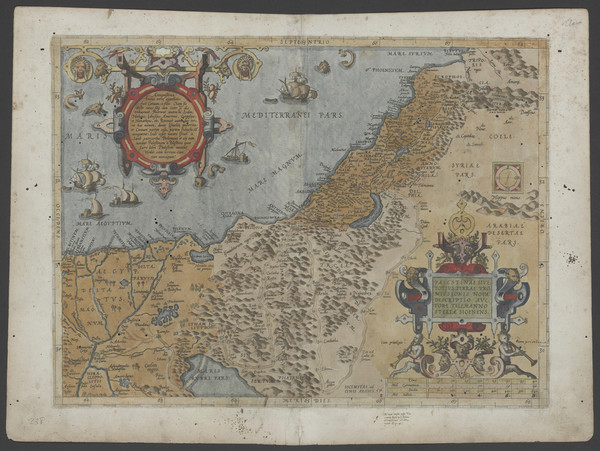 32-Holy Land Map By Abraham Ortelius