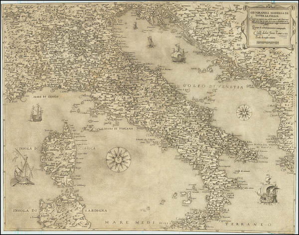 39-Italy Map By Claudio Duchetti