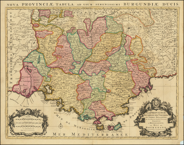 27-Sud et Alpes Française Map By Alexis-Hubert Jaillot / Reiner & Joshua Ottens