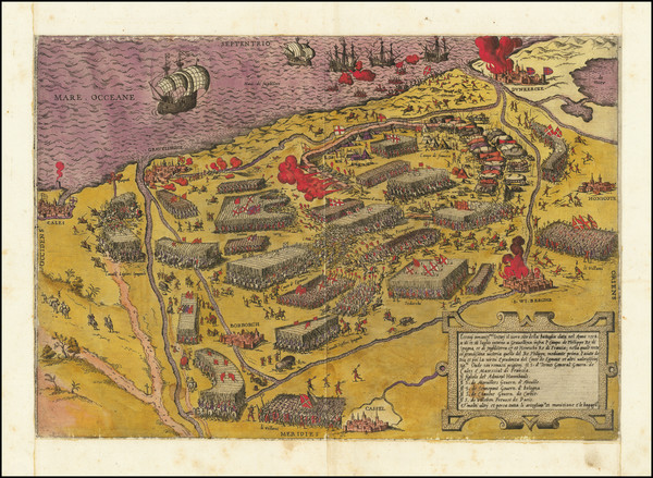 94-Belgium and Nord et Nord-Est Map By Anonymous / Lafreri School