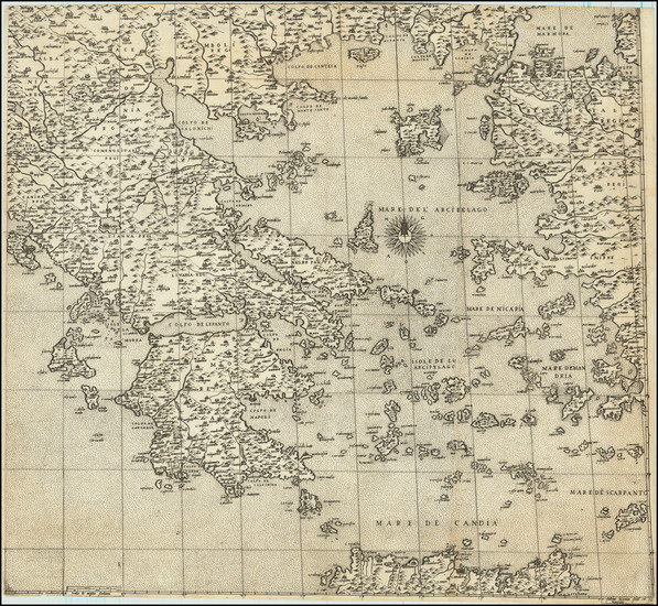 89-Balkans and Greece Map By Giacomo Gastaldi