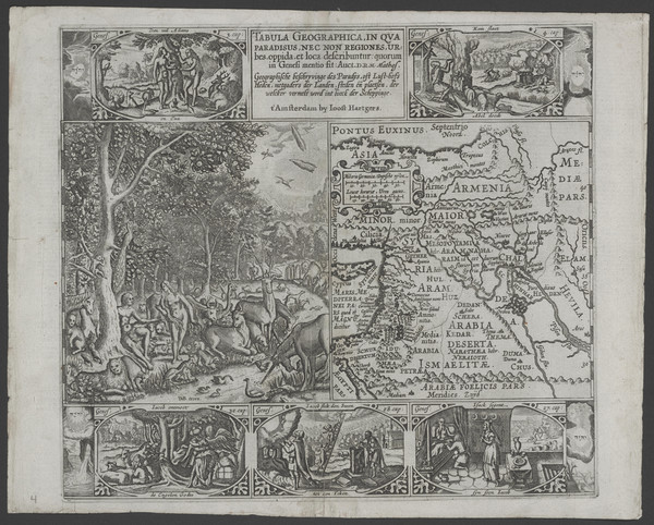 87-Middle East and Holy Land Map By Johannes Cloppenburg