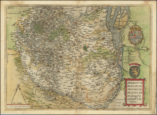 56-Netherlands Map By Cornelis de Jode