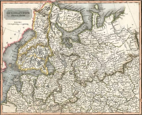 43-Europe and Russia Map By Aaron Arrowsmith