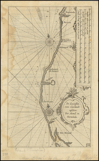 46-Baltic Countries Map By Willem Janszoon Blaeu