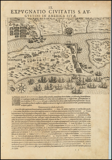 38-Florida Map By Theodor De Bry