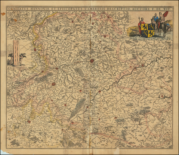 48-Belgium and Nord et Nord-Est Map By Frederick De Wit