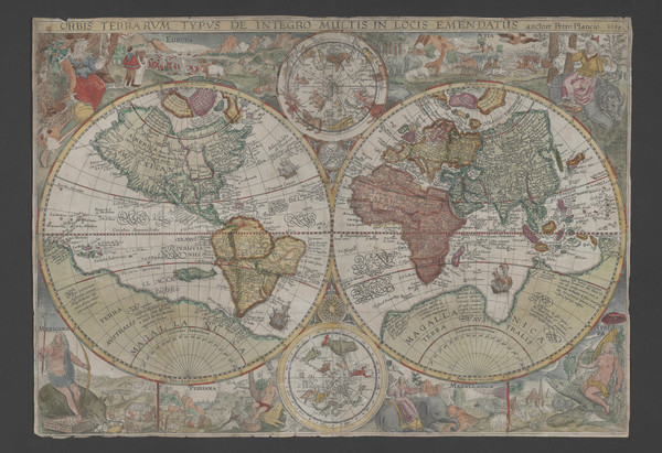 92-World Map By Petrus Plancius