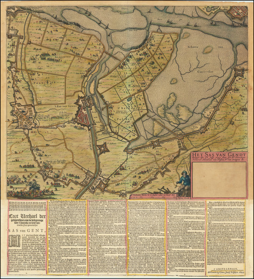 4-Belgium Map By Claes Janszoon Visscher