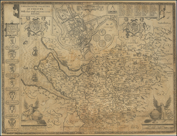 89-British Counties Map By John Speed