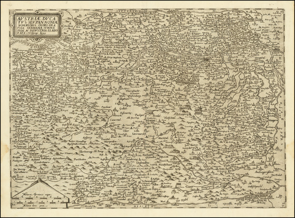 95-Austria Map By Cornelis de Jode