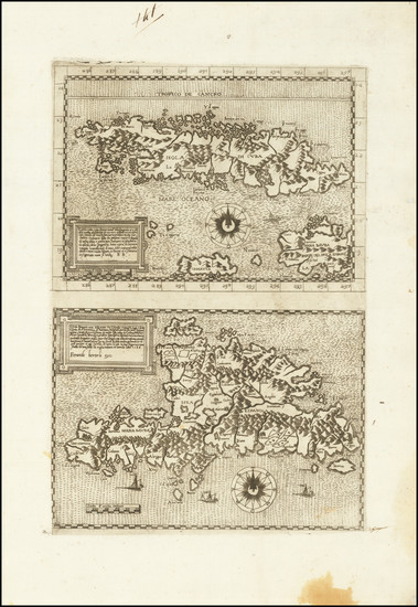 100-Cuba and Hispaniola Map By Ferrando Bertelli