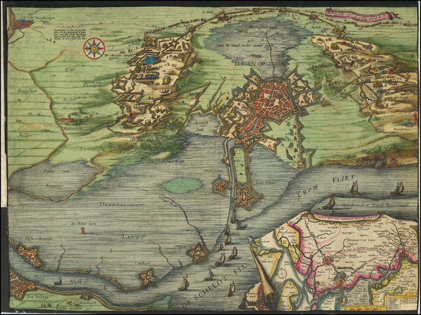 34-Netherlands Map By Nicolaes Visscher I