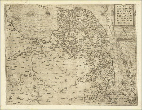 50-Netherlands Map By Cornelis de Jode