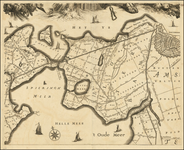 87-Netherlands Map By Johannes Dou