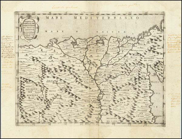 9-Egypt and North Africa Map By Paolo Forlani