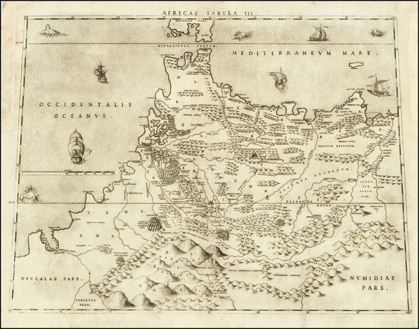 0-North Africa and Gibraltar Map By Livio Sanuto