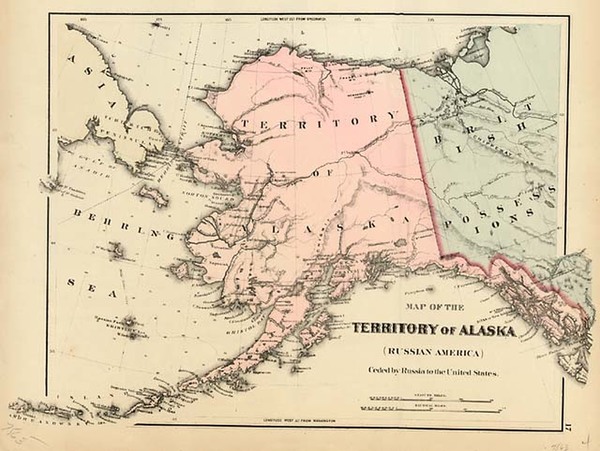 54-Alaska and Canada Map By O.W. Gray