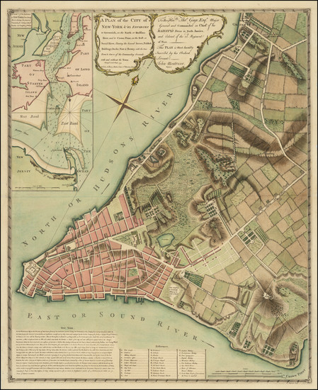 42-New York City and American Revolution Map By John Montresor