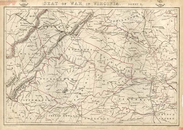 76-Mid-Atlantic and Southeast Map By Edward Weller / Weekly Dispatch