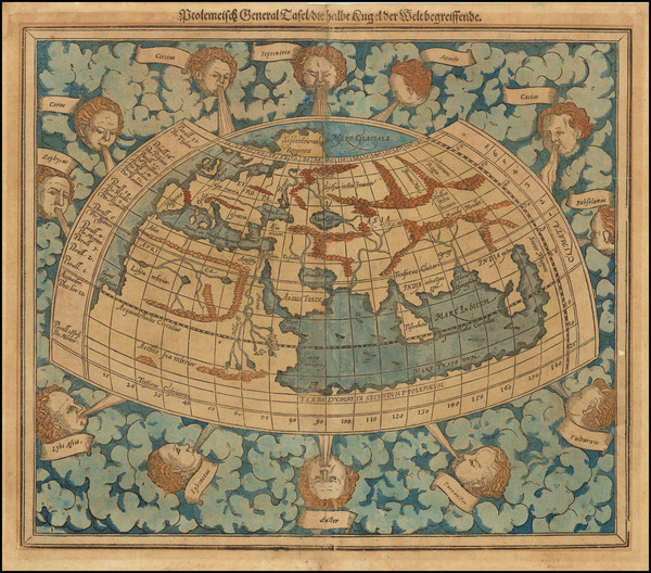 9-World Map By Sebastian Munster