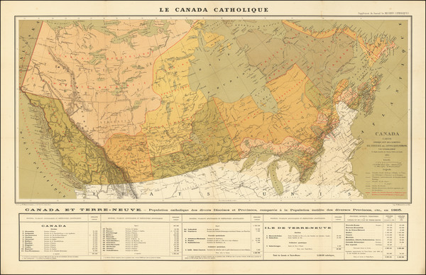 66-Canada Map By G. Baillairge