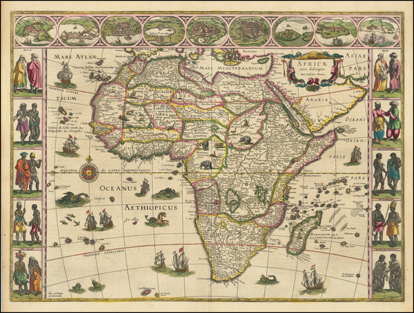 75-Africa Map By Willem Janszoon Blaeu