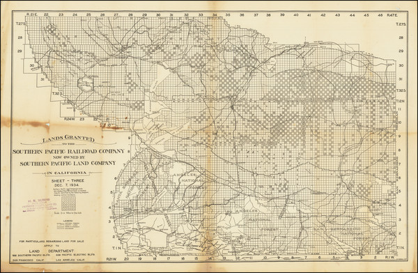 9-California Map By Southern Pacific Land Company