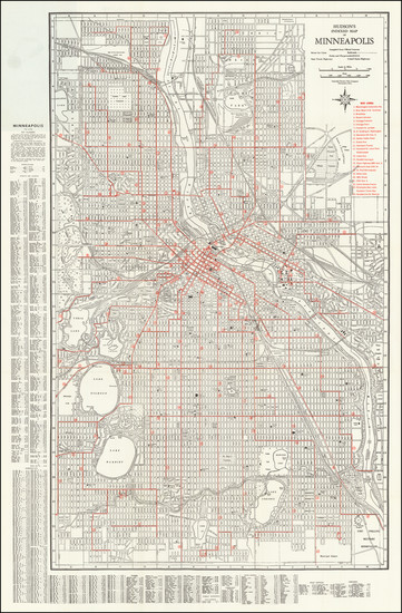 59-Minnesota Map By Hudson Map Company