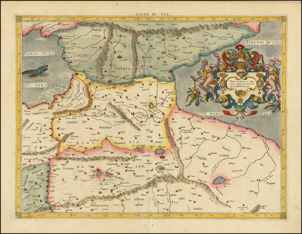 84-Turkey & Asia Minor and Russia in Asia Map By  Gerard Mercator