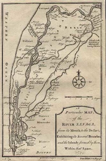 6-Africa and West Africa Map By Thomas Kitchin