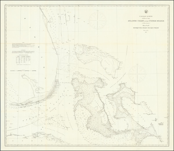 21-Florida and Bahamas Map By United States Coast Survey