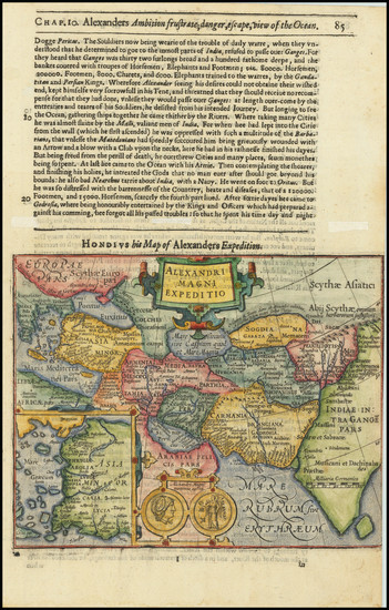 20-Central Asia & Caucasus, Middle East and Turkey & Asia Minor Map By Jodocus Hondius / S