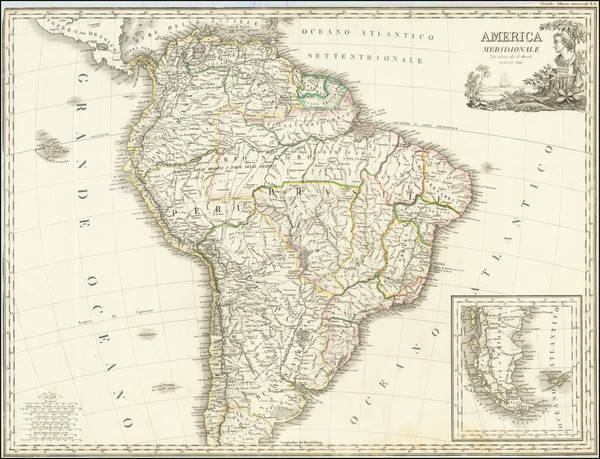 74-South America Map By Stanislao Stucchi