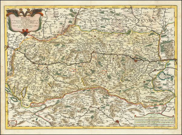 16-Austria Map By Giacomo Giovanni Rossi