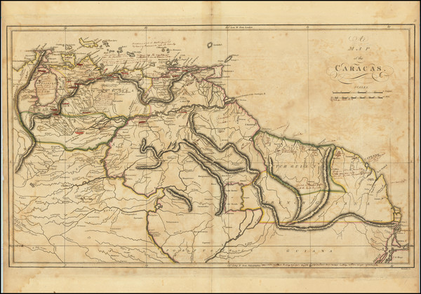 76-Guianas & Suriname and Venezuela Map By 