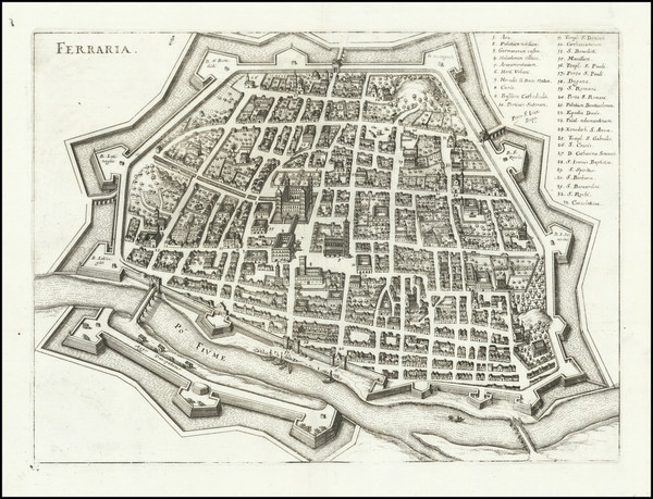 56-Other Italian Cities Map By Matthaus Merian