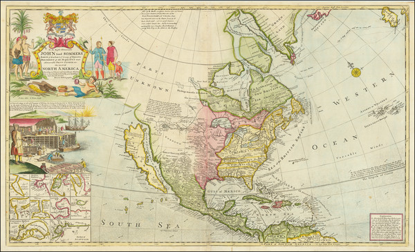 7-North America and California as an Island Map By Herman Moll