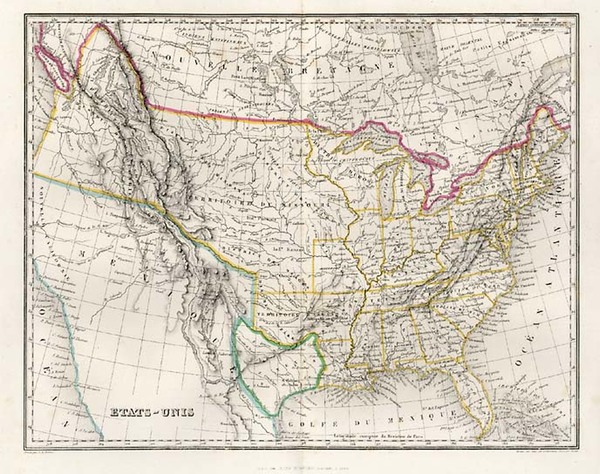 99-United States and Texas Map By Jules Renouard